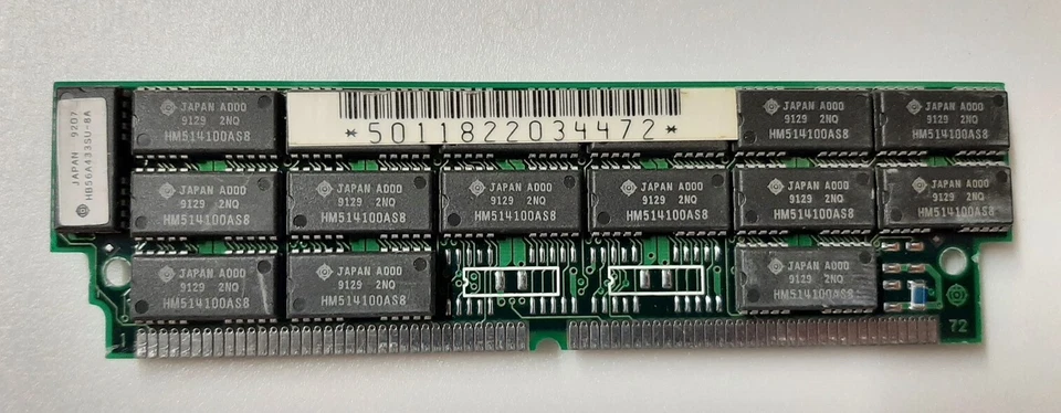 Sun 501-1822 16MB 72p 80ns SIMM SPARC IPX / ELC - Image 1 of 2