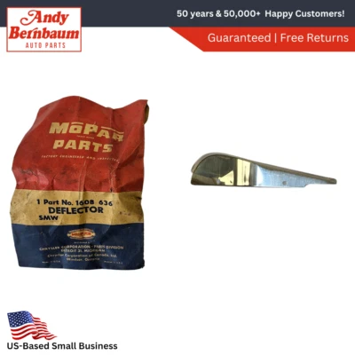 1955-1956 Dodge Plymouth Right Vent Wing Rain Deflector 1608636 NOS. - Image 1 of 4