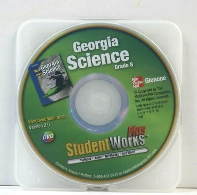 Glencoe Science Grade 8 Student Works Plus DVD-ROM National Geographic, Textbook - Image 1 of 3