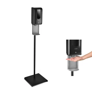 Automatic Hand Sanitizer Stand Dispenser with Drip Catcher Refillable Bottle - Picture 1 of 5