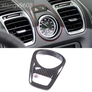 Carbon Fiber Dashboard Central Clock Cover for Porsche Boxster /Cayman 2014-2015 - Foto 1 di 9