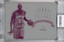 2006-07 Fleer Ultra Kevin Garnett Season Crowns Magenta Printing Plate Sckg 1/1