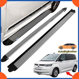 Running Boards Side Steps Pedals Nerf Bars Fits for Volkswagen Multivan T7 2022+ - Picture 1 of 11