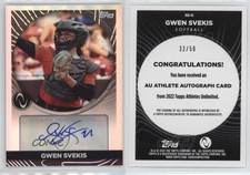 2023 Topps Athletes Unlimited All Sports Rainbow Foilboard /50 Gwen Svekis Auto