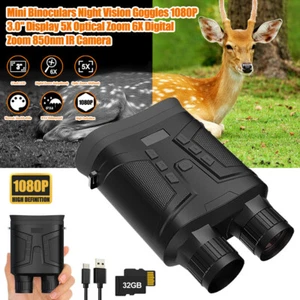 3-inch Ferngläser Mit 32GB Karte 6x Digital Zoom 854x480 850nm Nachtsicht Kamera - Picture 1 of 18
