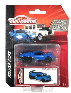 Majorette Deluxe Bugatti Chiron Pur Sport 1/64 Blue - Foto 1 di 1