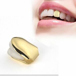 Gold Single Grill Tooth Clip Plated Mouth Teeth Cap Grills Bling Hip Hop UK