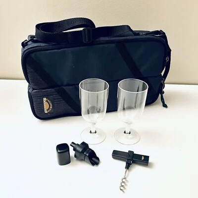 "Bolso de viaje California Innovation aislado enfriador de vino con accesorios verde 14""" Foto 1 de 4