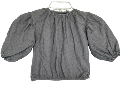 Топ Zara с рукавами-затяжками серый текстурированный для девочек размер 2-3 года малыш цветочный коттедж - Изображение 1 из 4