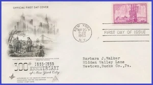 USA3 #1027 ADDR ARTCRAFT FDC   New York City - Picture 1 of 1