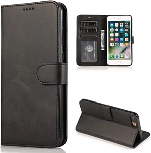 Custodia per Iphone 7 Plus/Iphone 8 Plus, Cover Flip Case in Pelle Custodia Port - Foto 1 di 12