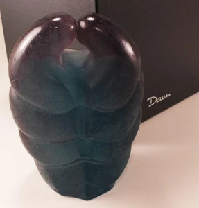 DAUM MEDITATION TETSUO HARADA PATE-DE-VERRE CRYSTAL FIGURINE LIMITED ED 41/500 - Picture 1 of 9