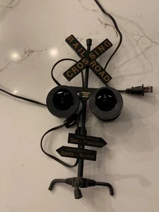 California Railroad Crossing Bahnhof Signal Neuheit Lampe 12" beleuchtet - Bild 1 von 9