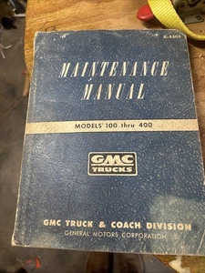 Camionetas GMC manuales de mantenimiento modelos 100-400 vintage X5303 - Imagen 1 de 9