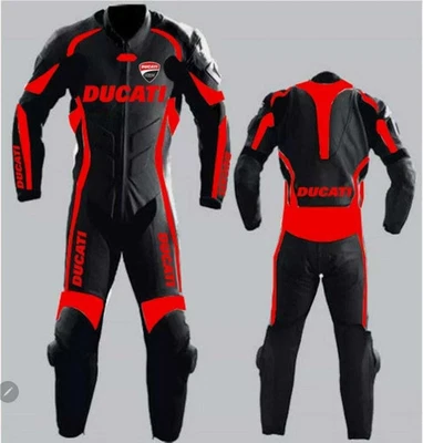 Ducati Leather Suit Motorbike Motorcycle Leder Riding Racing Suit - Image 1 of 3