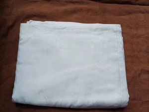 Mako-Brokatdamast weiß, Blume - 1 Bettbezug & 2 Kissenbezüge - Vintage wie Neu - Bild 1 von 1