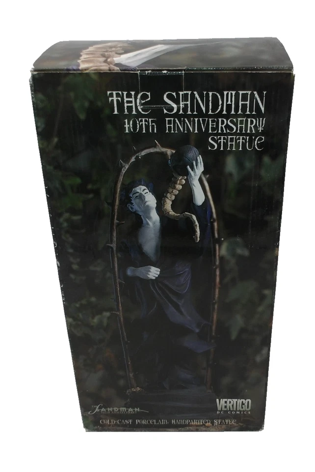 Estatua de porcelana Sandman 10 aniversario 12" LE #3797/5000 Vertigo DC Comics Foto 1 de 4