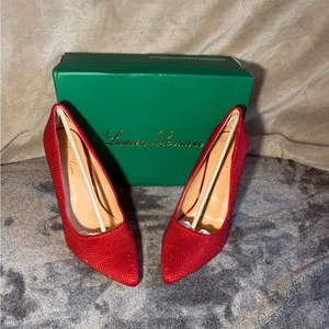 Tacones Lauren Lorraine rojos con estrás - Imagen 1 de 5