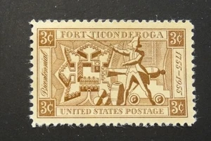 USA #1071 3¢ Fort Ticonderoga, MNH/OG - 1955 (743) - Bild 1 von 2