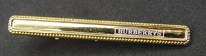 Vintage Burberrys Tie Clip / Bar Gold-Tone 5.5cm Textured Luxury Design - Picture 1 of 3