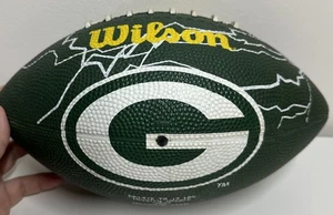 VTG Green Bay Packers Wilson 10.5” Rubber Football Includes Packers & NFL Logos - Picture 1 of 5