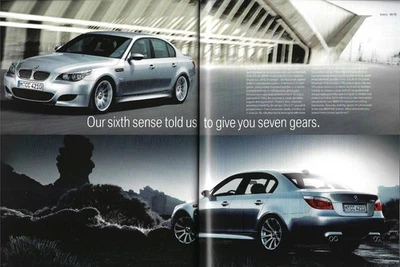 BMW M5 Saloon E60 & M6 Coupe 2005-2006 UK Market Sales Brochure - Image 1 of 3