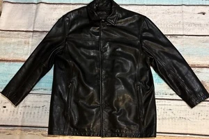 Marc New York Heavy Pebbled Lederjacke herausnehmbares Futter schwarz Herren Gr. XL - Bild 1 von 11