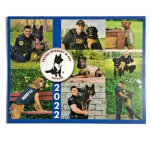 NUEVO 2022 12 Meses Calendario de Pared K9 Seguridad Policía Perros Caninos 8" x 11" - Imagen 1 de 6