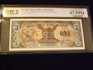 2011 $1 PIRATES OF THE CARIBBEAN PCGS 67 PPQ - Picture 1 of 2