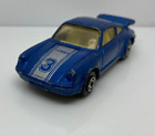 Mc Toys Porsche 911 Turbo Metallic Blue Silver Stripe 1:64 73