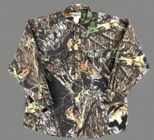 Fieldstaff Mossy Oak Camo Long Sleeve Shirt Mens XL Hunting Outdoors - Picture 1 of 15