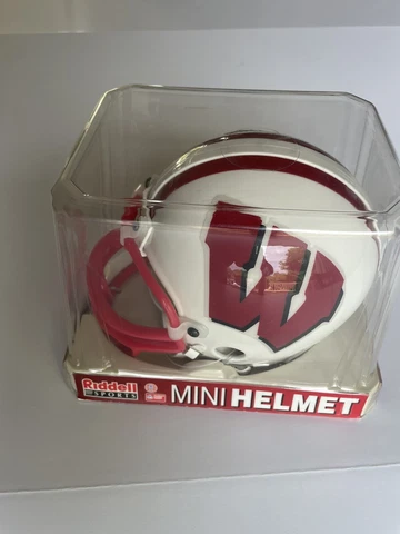 Wisconsin Badgers Mini Helmet Vintage Big Face Mask Cover