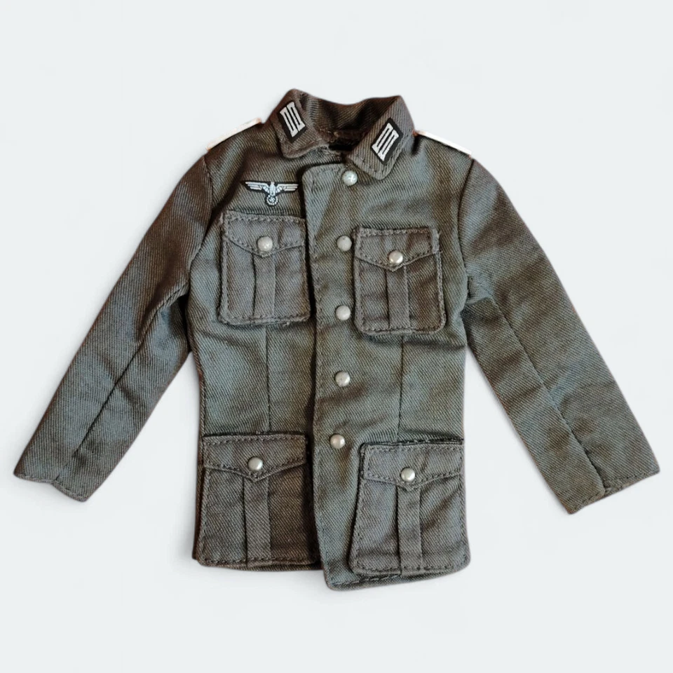 CHAQUETA UNIFORME CAMISA TOP 12" Figura de Acción Juguete Soldado Alemán Segunda Guerra Mundial Soldado Escala 1/6 Foto 1 de 4