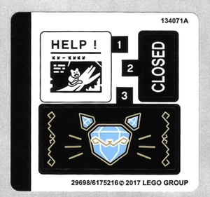 NEW LEGO - Sticker - Super Heroes - DC - Catwoman Catcycle Chase - set 70902 - Picture 1 of 1