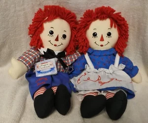 Classic Raggedy Ann & Andy Dolls 13" Applause 2006 Hasbro Edition Retired - Picture 1 of 5