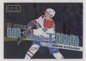 2018-19 O-Pee-Chee Platinum In Action Jesperi Kotkaniemi #IA-22 Rookie RC