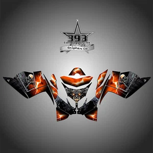 POLARIS IQ RACER 2005-2015 CALCOMANÍAS GRÁFICOS ENVOLTURA GUARDIAN NARANJA - Imagen 1 de 1