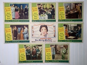 Original 1955 GOOD MORNING MISS DOVE Title Card Lobby Cards Set JENNIFER JONES