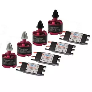4x Hobbypower 2212 920KV Motor + SimonK 30A ESC für DJI F450 S500 Quadcopter - Bild 1 von 9