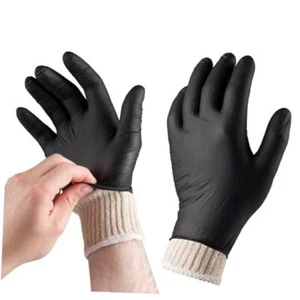 Grillhandschuhe 2 Baumwollhandschuheinlagen und 50 Einweg-Nitril zum Kochen Backen - Bild 1 von 8