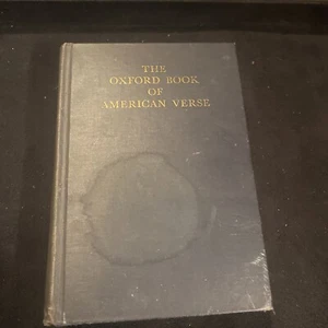 The Oxford Book Of American Verse by F.O. Matthiessen 1952 Hardcover - Picture 1 of 4