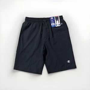 Champion Boys Active Shorts Size Large 10/12 Black W/Drawstring NEW - Picture 1 of 2