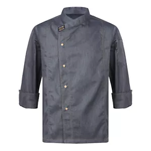 Mens Womens Chef Coat Jacket Restaurant Kitchen Work Cooking Baking Uniforms - Picture 1 of 107