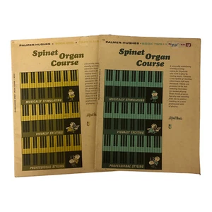 2 x Softcover Books x Spinet Organ Course Palmer - Hughes 1960's Books 1 & 2 - Picture 1 of 12