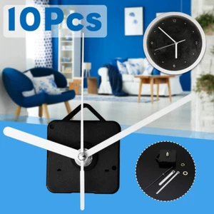 10PCS Silent Clock Movement Quartz Mechanism Replacement Repair Tool Hands Kit - Picture 1 of 12
