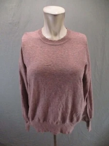 NWT ELLA MOSS Size M Girls Beige Crew Neck Stretch Puff Long Sleeve Sweater 396 - Picture 1 of 12