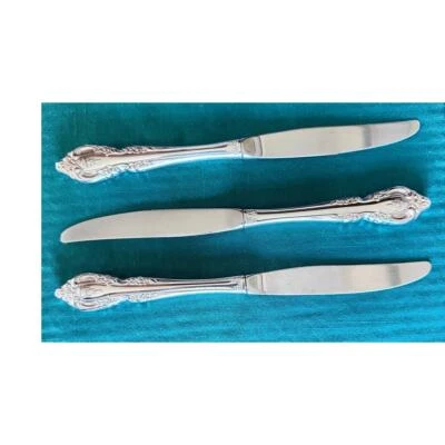 Oneida Community Brahms Glossy Stainless Dinner Knives-Set of 3! - Image 1 of 3