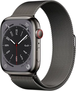 Apple Watch Series 8 45mm Stal nierdzewna Grafit - GPS + Komórka - Dobry - Zdjęcie 1 z 1