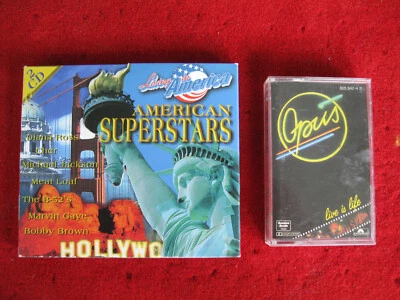 Living in America-American Superstars 2 CD +Kassete "OPUS" - Bild 1 von 4