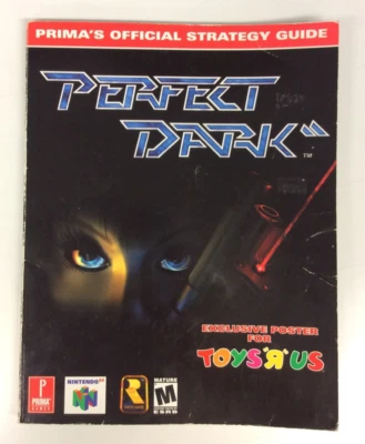 Perfect Dark Prima Official Strategy Guide Nintendo 64 Rare No Poster - Image 1 of 2